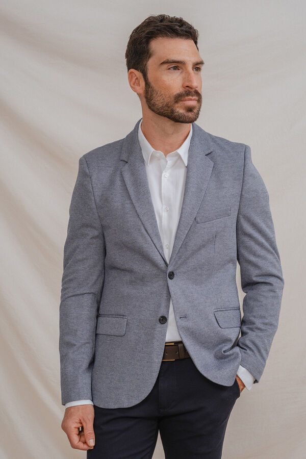Celopman Blazer Casual Mezcla azul