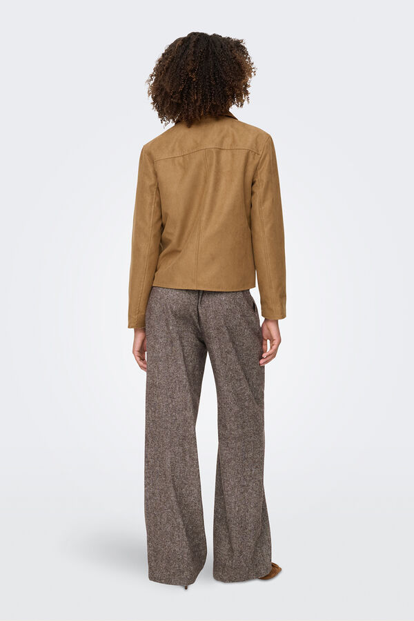 JDY Casaco de camur&ccedil;a cru