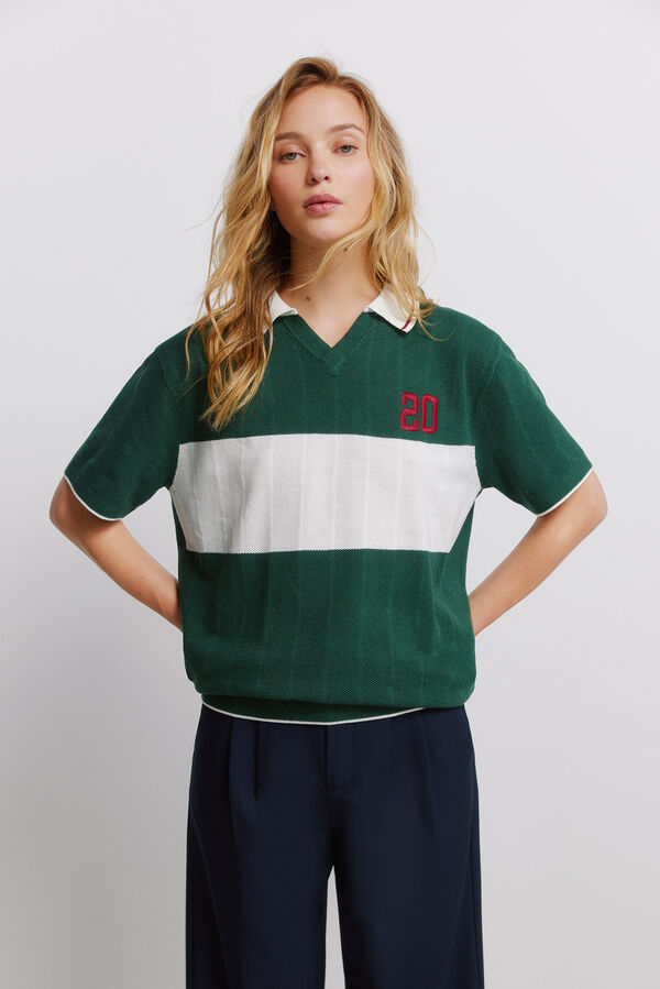 Springfield Polo deportivo contraste verde