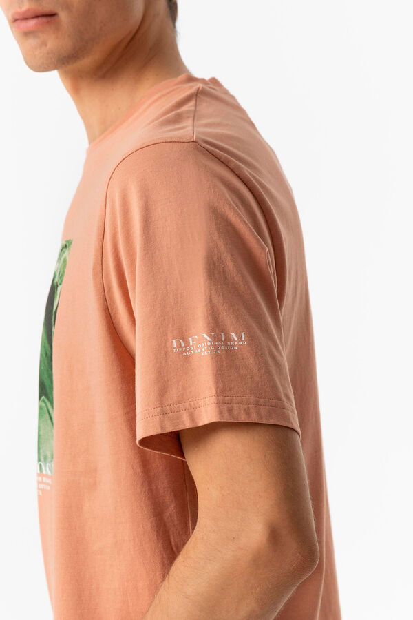 Tiffosi T-shirt com Estampado Fotogr&aacute;fico vermelho