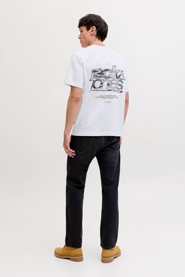 Jack & Jones T-shirt regular fit logo branco