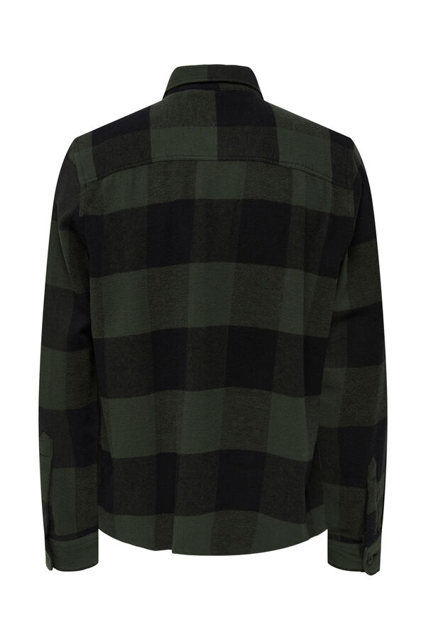 Only & Sons Sobrecamisa de cuadros regular fit verde