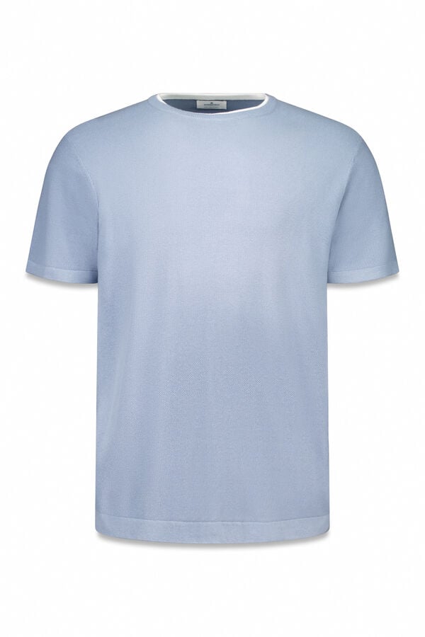 Springfield Camisola manga curta estrutura azul