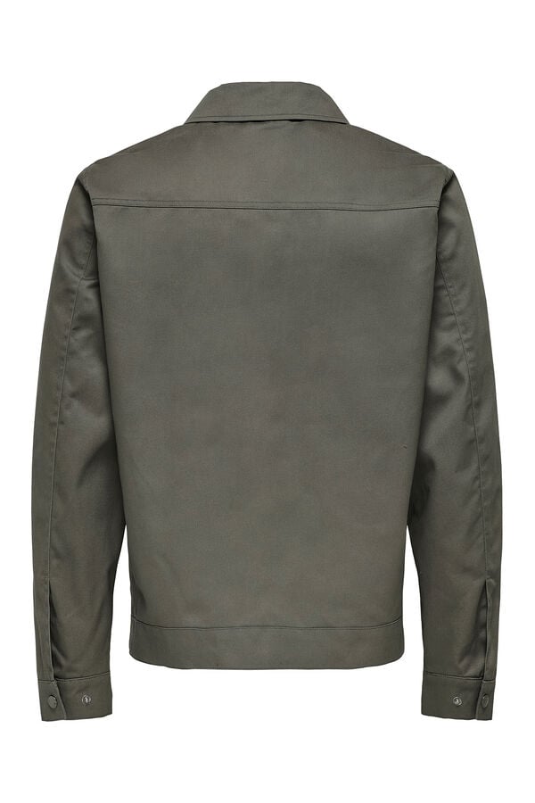 Only & Sons Chaqueta sarga marr&oacute;n
