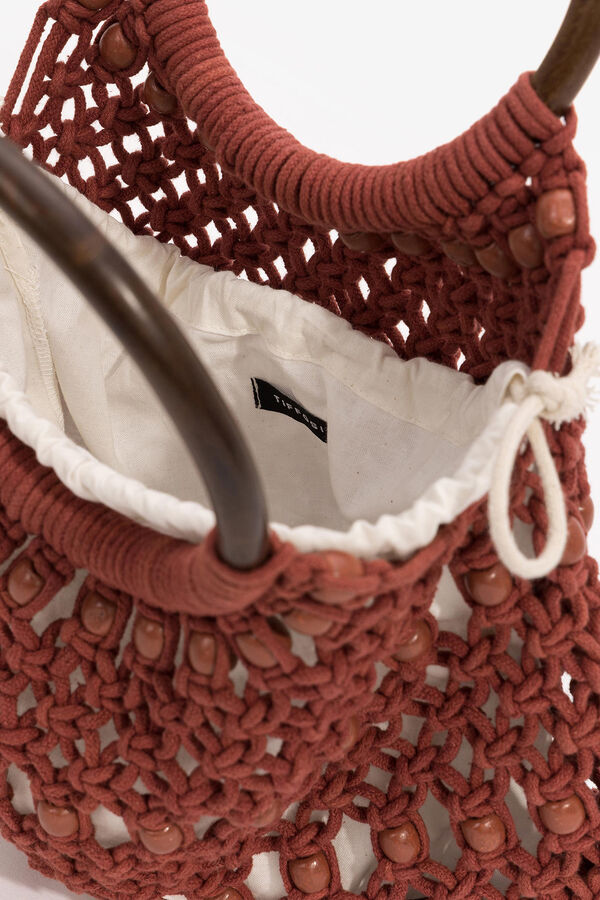 Tiffosi Maleta Bucket Hecha a Mano rosa