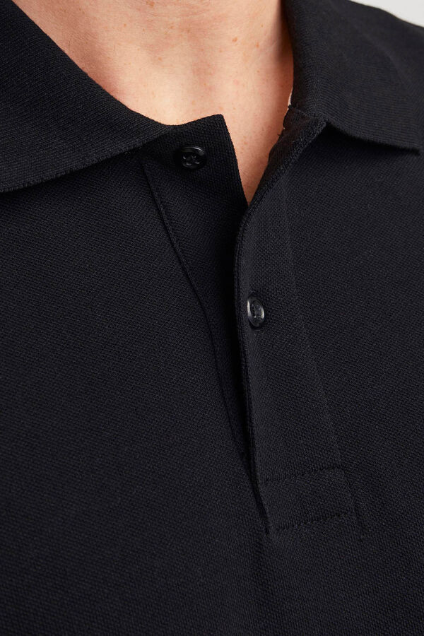 Jack & Jones Polo estándar fit negro