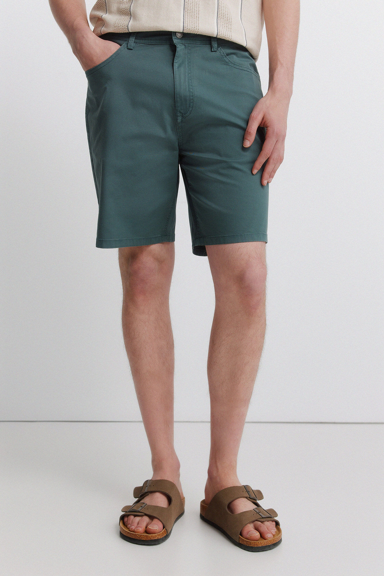 Springfield Bermuda ligera 5 bolsillos lavada regular fit