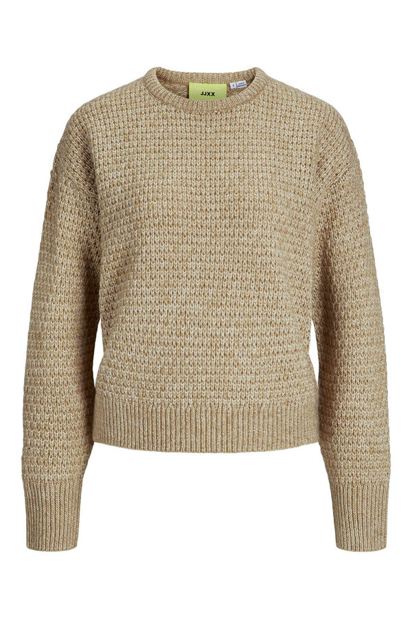 Jack & Jones Su&eacute;ter de malha texturizado cru