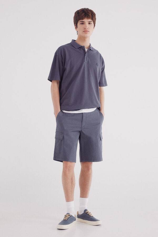 Springfield Polo piqué boxy fit azul