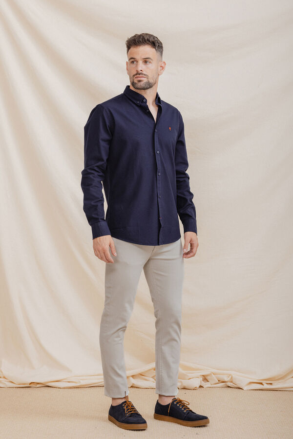 Celopman Camisa Oxford azul