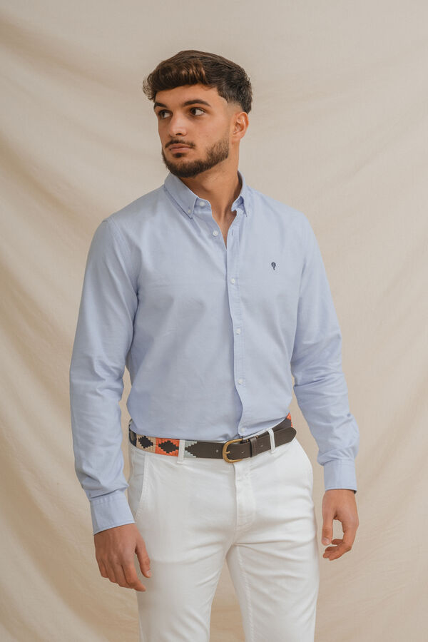 Celopman Camisa oxford azul