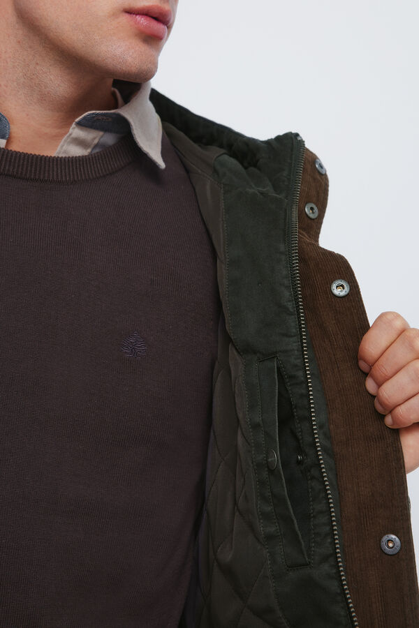 Springfield Parka de algod&atilde;o estampado