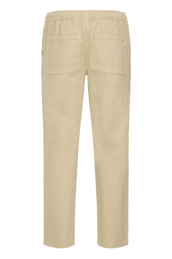 Blend Pantal&oacute;n regular cintura el&aacute;stica beige
