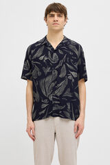 JJ REBEL Camisa de mangas curta com ajuste confortável  azul