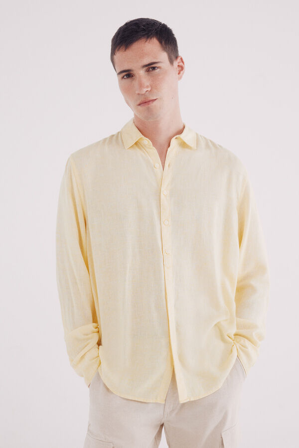 Springfield linho de linho viscose fil a fil estampado