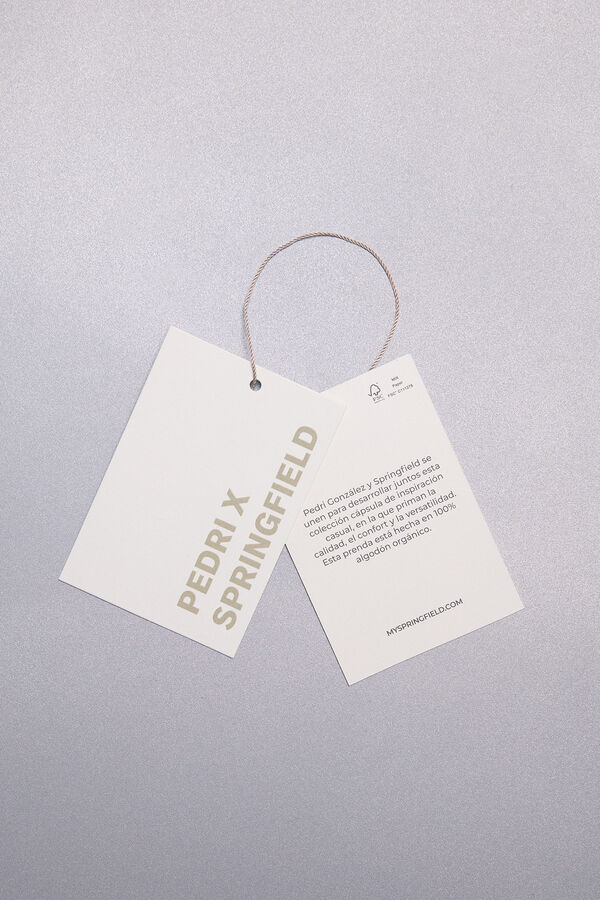 Springfield Bermuda de felpa cargo Pedri x Springfield negro