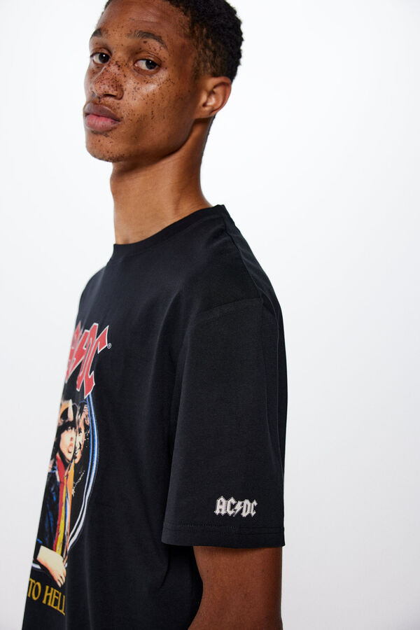 Springfield Camiseta AC DC negro