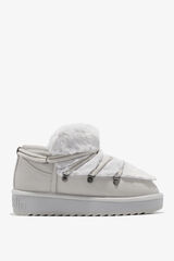 D. Franklin Botines Nordic bajos con forro de pelo interior gris