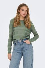 Only Camisola de manga comprida e gola redonda verde