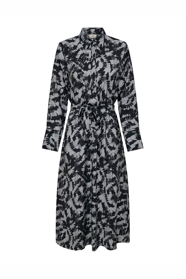 JDY Vestido bodycon manga comprida cinzento