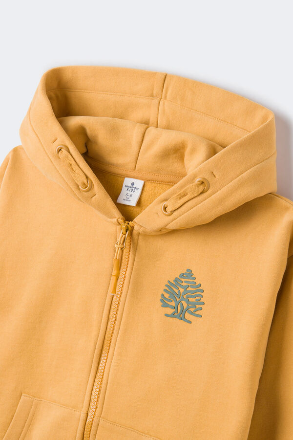 Springfield Kids Sudadera abierta &aacute;rbol ni&ntilde;o   amarillo