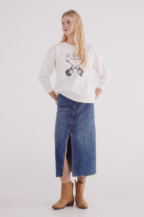 Springfield Sudadera gr&aacute;fica beige