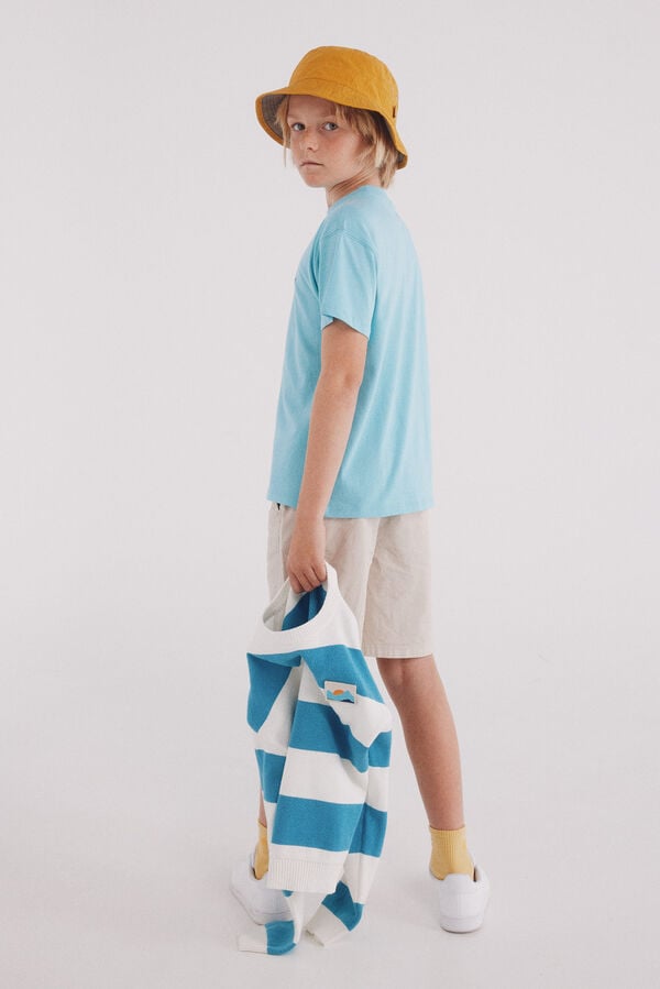 Springfield Kids Camiseta Skater ni&ntilde;o azul