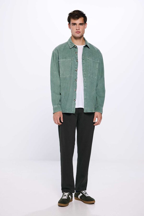 Springfield Sobrecamisa pana verde