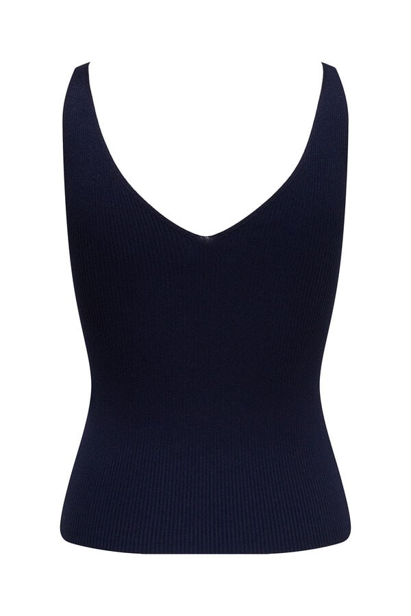 JDY T-shirt de al&ccedil;as em malha azul