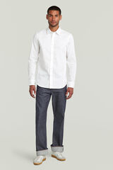 G-STAR Camisa de manga larga y corte ajustado blanco