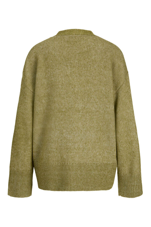 Jack & Jones C&aacute;rdigan suave escote v verde