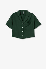 Tiffosi Camisa Cropped verde