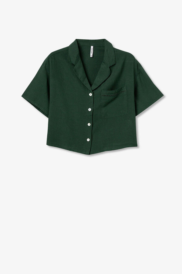 Tiffosi Camisa Cropped verde
