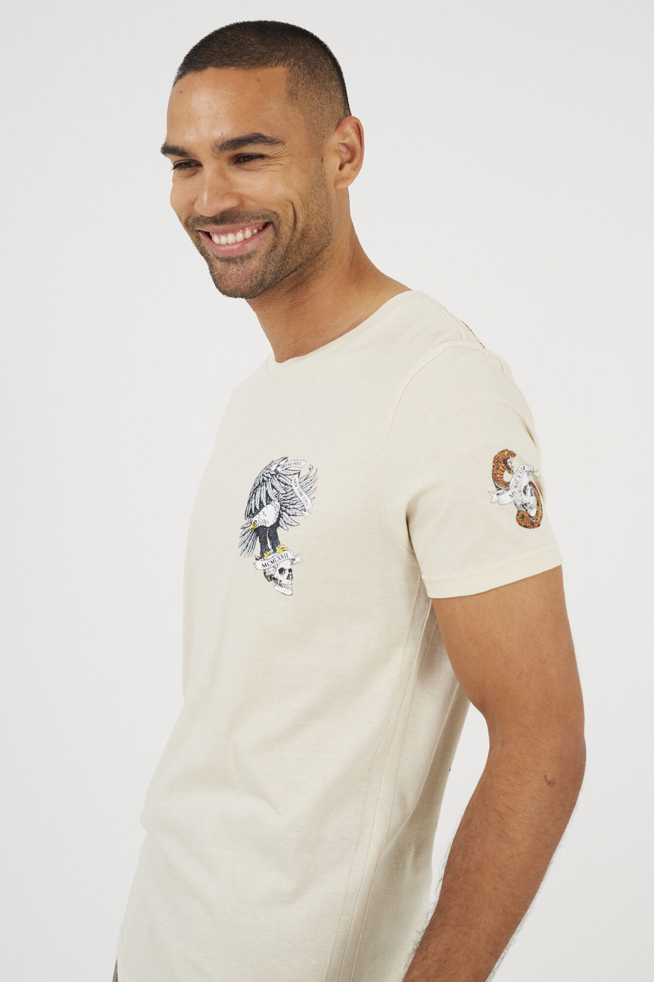 Brave Soul Camiseta manga corta estampada