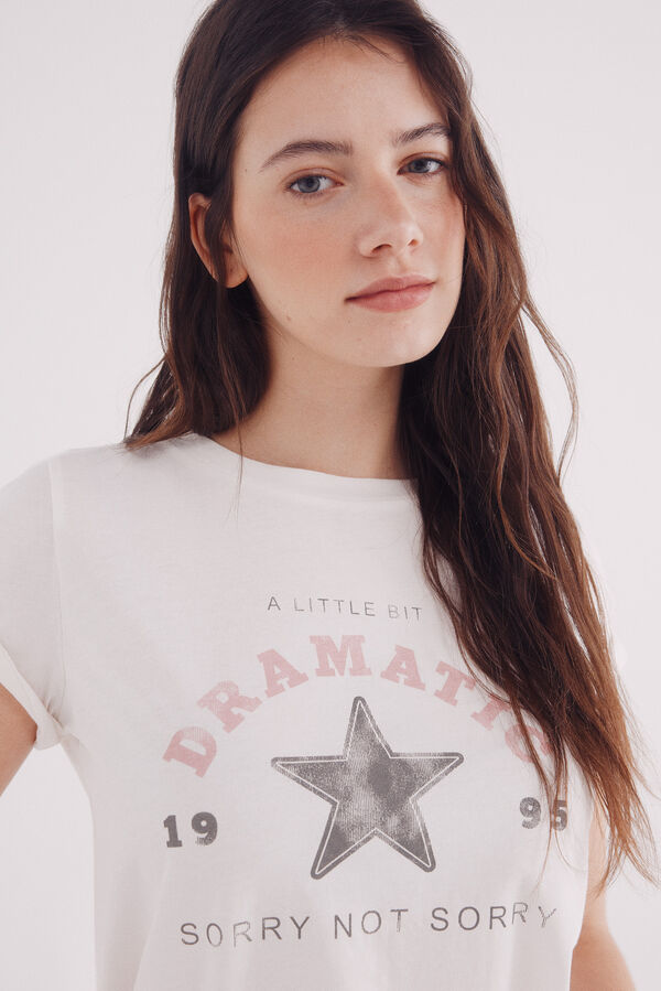 Springfield Camiseta "Dramatic" nude