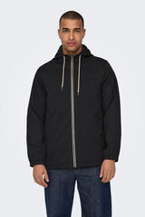 Only & Sons Casaco com capuz preto