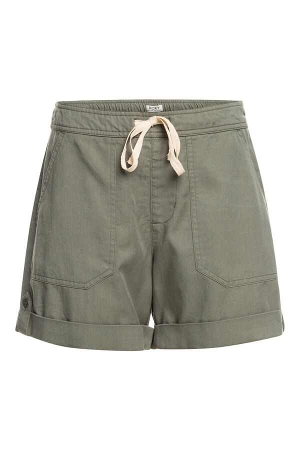 Roxy Short casual con cintura el&aacute;stica para Mujer verde