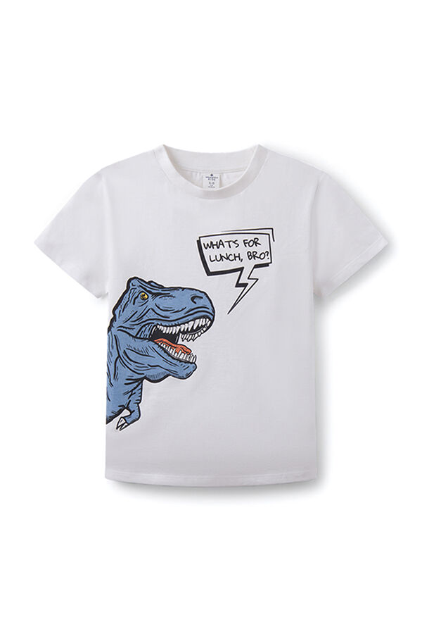 Springfield Kids T-shirt print dinossauro menino bege