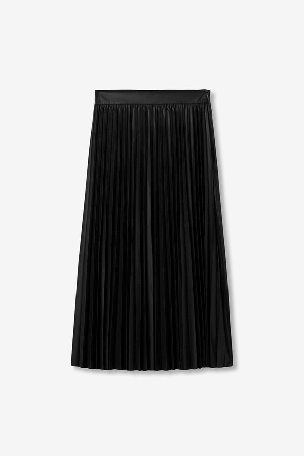 Tiffosi Falda Midi Plisada negro