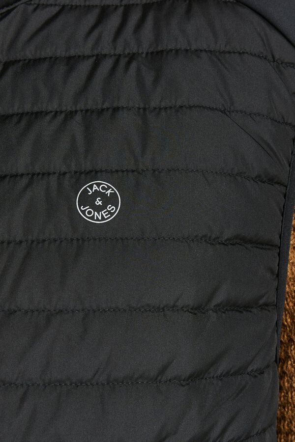Jack & Jones PLUS Chaleco acolchado capucha negro