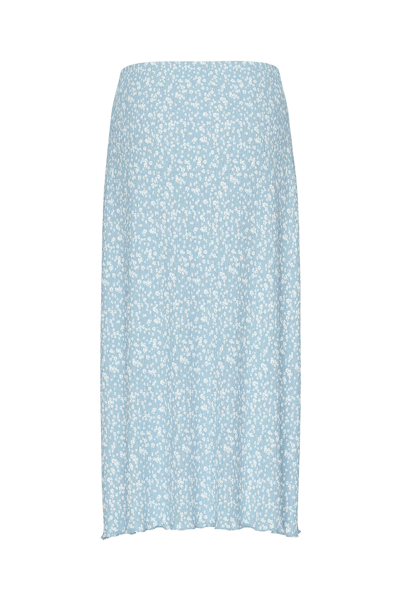 Pieces Falda midi de flores