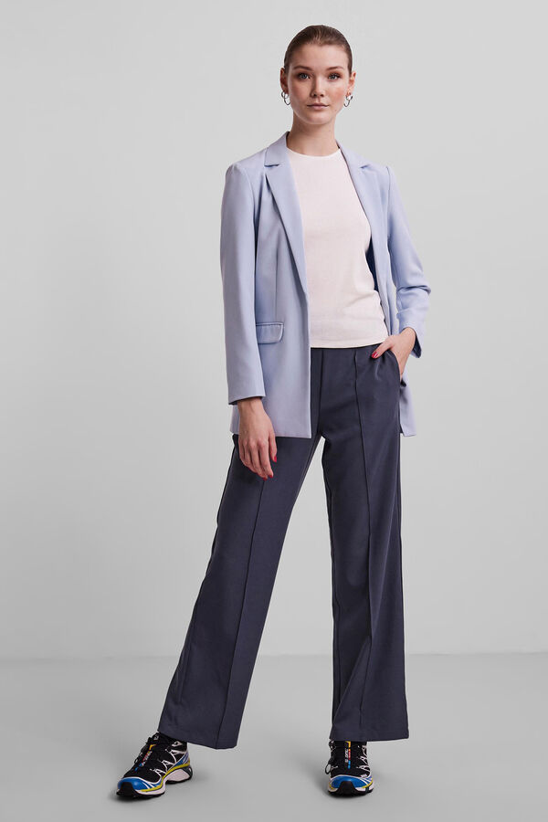 Pieces Blazer básica azul