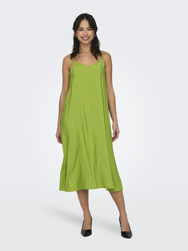 JDY Vestido de al&ccedil;as midi verde