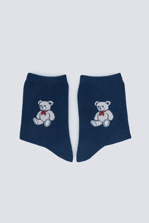 Springfield Calcet&iacute;n largo oso azul
