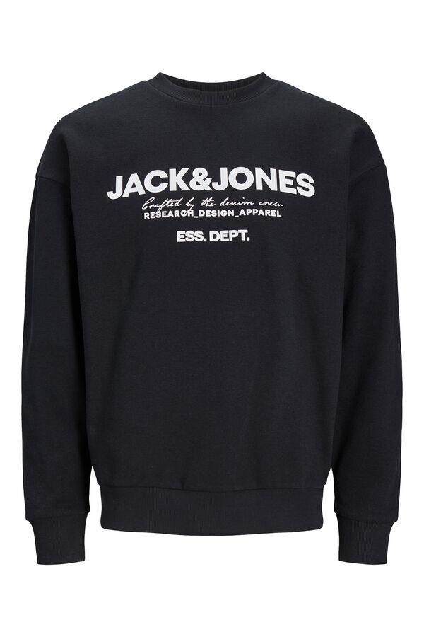 Jack & Jones Sweatshirt padr&atilde;o  preto