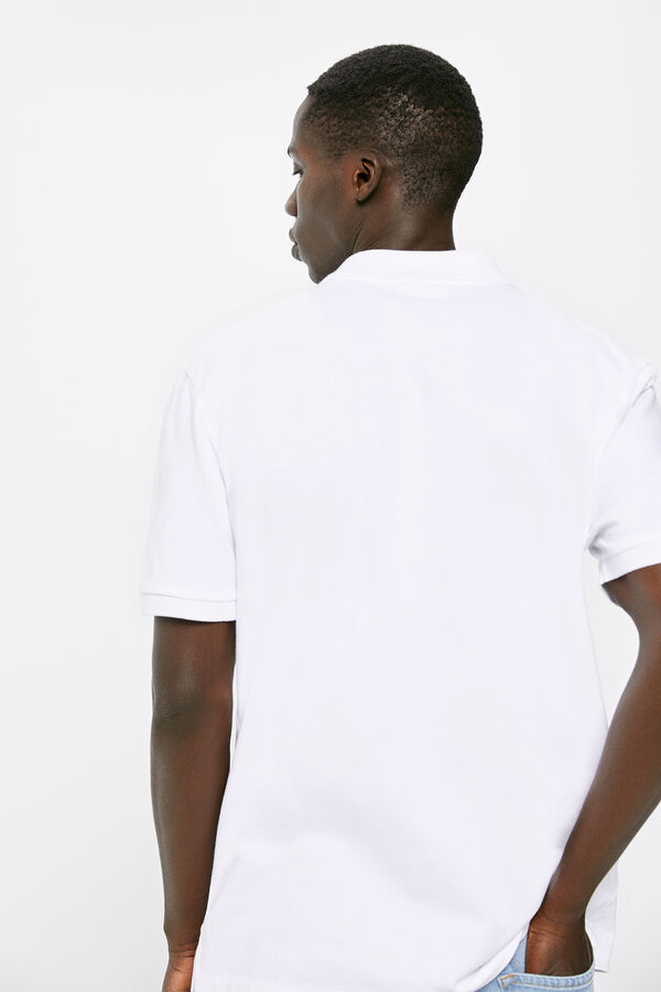 Springfield Polo piqu&eacute; b&aacute;sico blanco