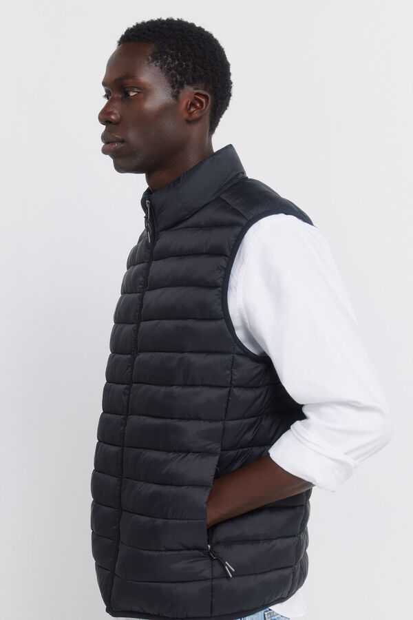 Springfield Colete acolchoado preto