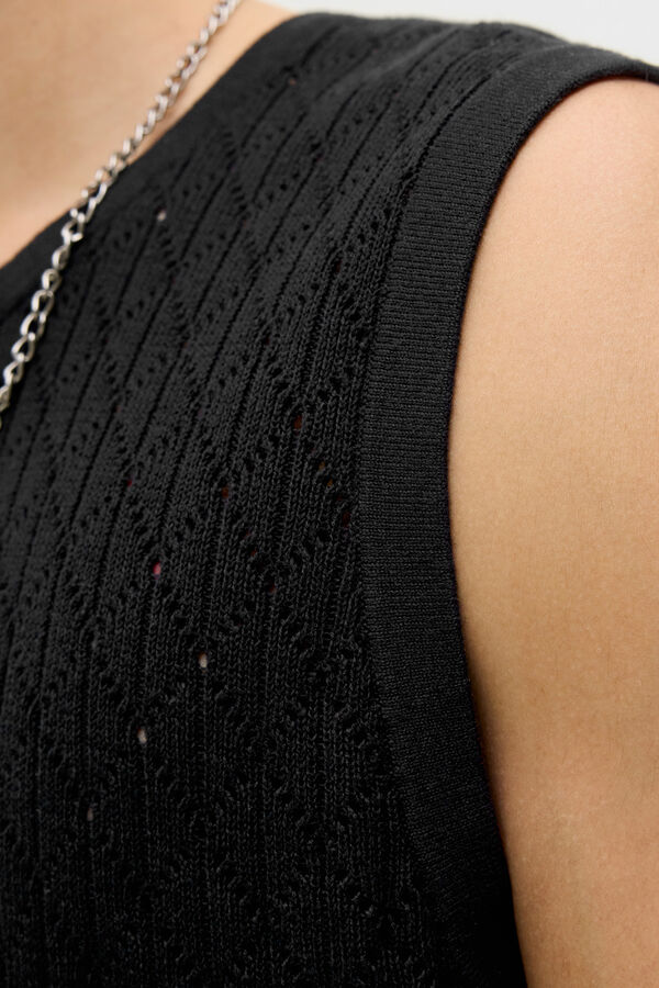 Jack & Jones Camiseta tank tejida negro