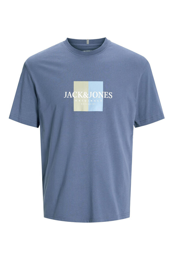 Jack & Jones Camiseta regular fit logo azul