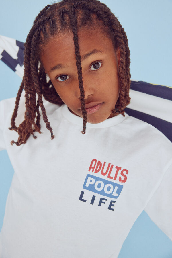 Springfield Kids Camiseta infantil de flamenco bege